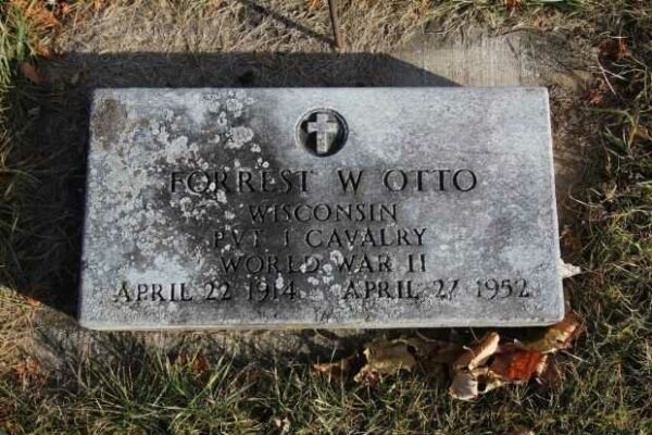 FORREST W OTTO MEMORIAL CEMETERY STONE