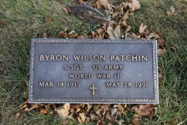 BYRON WILSON PATCHIN MEMORIAL CEMETERY STONE