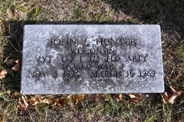 JOHN L HUNTER MEMORIAL CEMETERY STONE