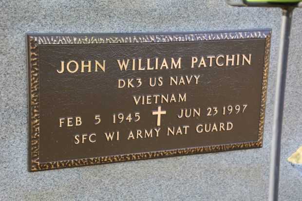 JOHN WILLIAM PATCHIN MEMORIAL CEMETERY STONE