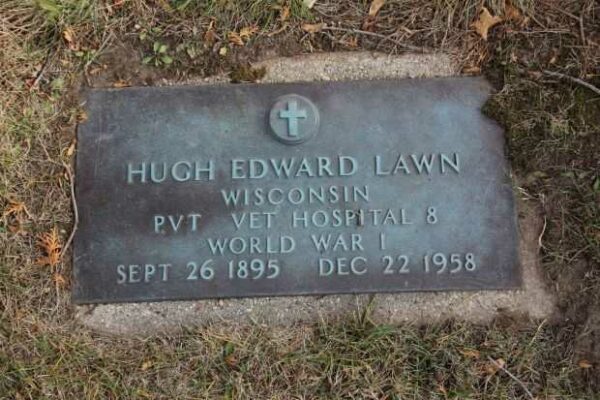 HUGH EDWARD LAWN MEMORIAL CEMETERY STONE