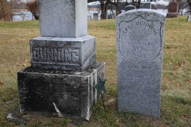 PERRY DUNNING MEMORIAL CEMETERY STONE