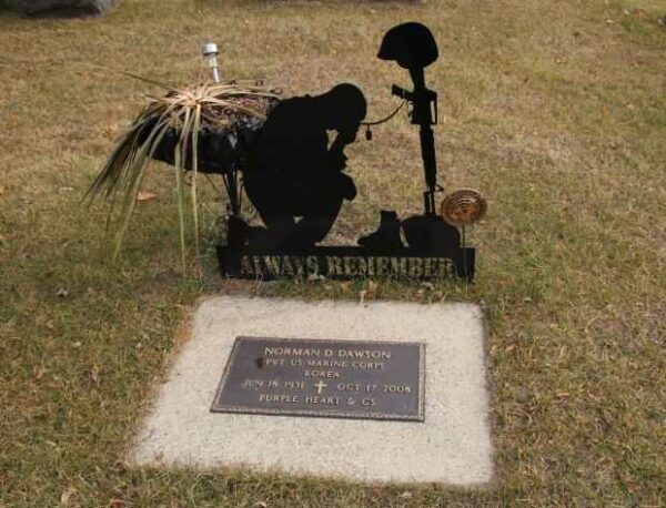 NORMAN D DAWSON MEMORIAL CEMETERY STONE
