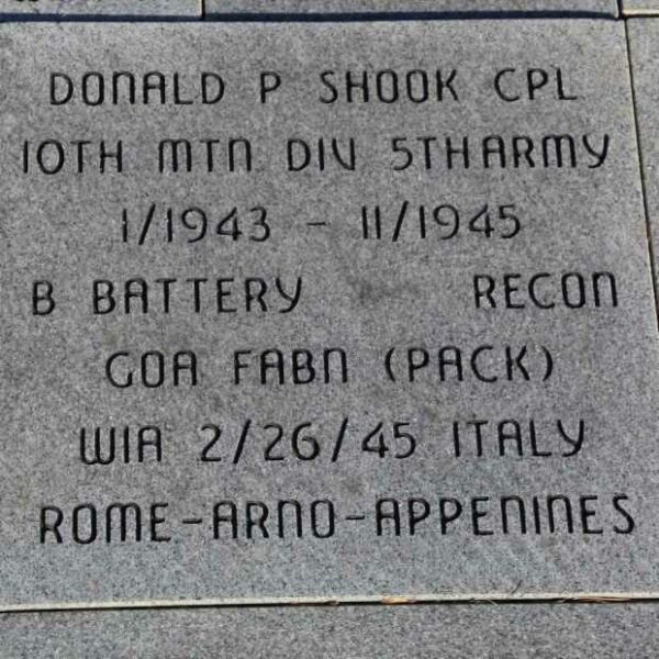 FORT ATKINSON VETERANS MEMORIAL PAVER 10