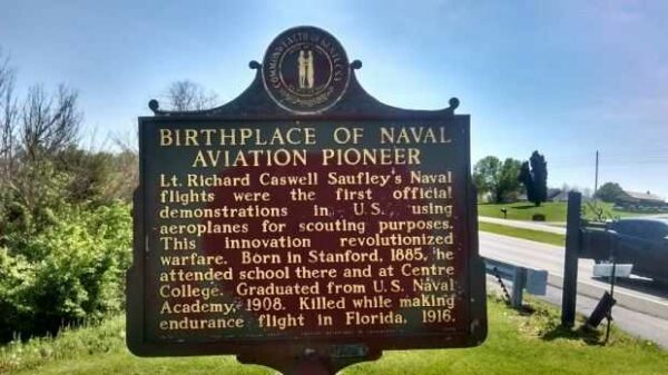 BIRTHPLACE OF NAVAL AVIATION PIONEER MEMORIAL MARKER