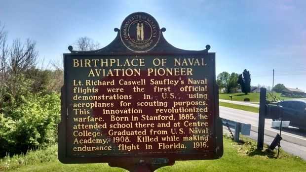 BIRTHPLACE OF NAVAL AVIATION PIONEER MEMORIAL MARKER