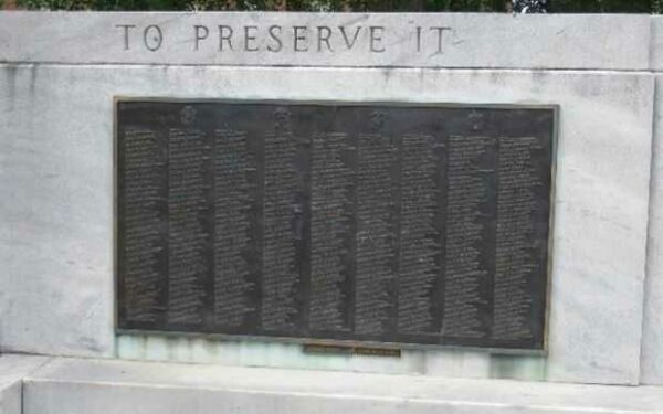 LOUISVILLE WORLD WAR II MEMORIAL PLAQUE C