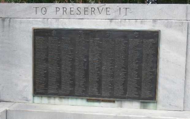 LOUISVILLE WORLD WAR II MEMORIAL PLAQUE C