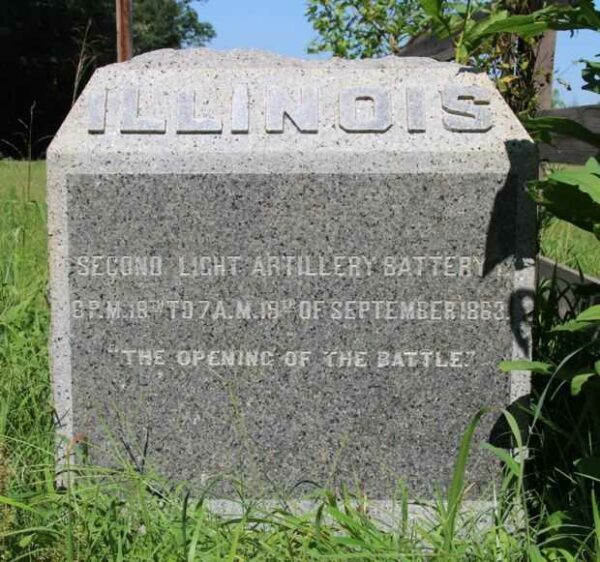 SECOND ILLINOIS LIGHT ARTILLERY BATTERY WAR MEMORIAL