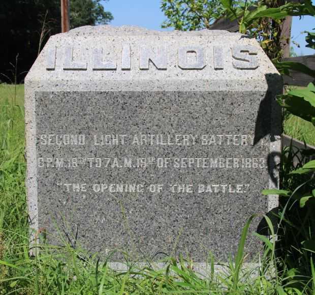 SECOND ILLINOIS LIGHT ARTILLERY BATTERY WAR MEMORIAL