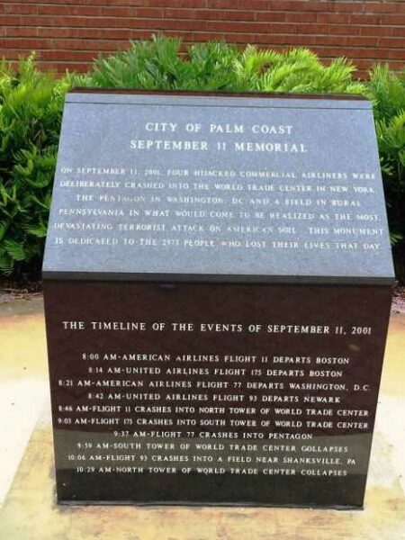 CITY OF PALM COAST SEPTEMBER 11 MEMORIAL