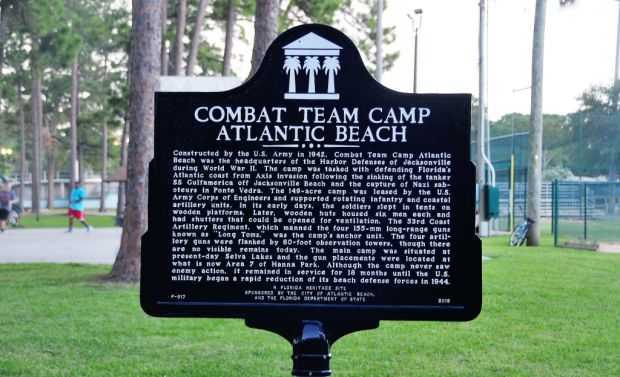 COMBAT TEAM CAMP ATLANTIC BEACH MEMORIAL MARKER