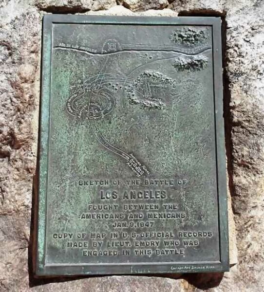 THE BATTLE OF LA MESA WAR MEMORIAL PLAQUE B