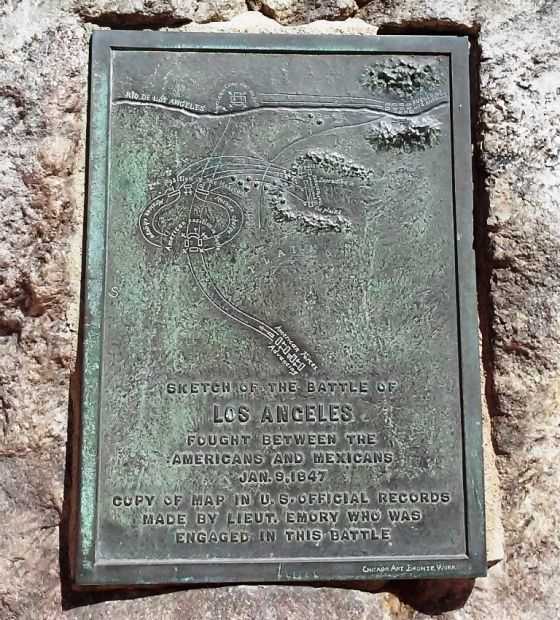 THE BATTLE OF LA MESA WAR MEMORIAL PLAQUE B