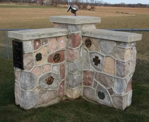 VILLAGE OF MARQUETTE VETERANS MEMORIAL LEFT SIDE