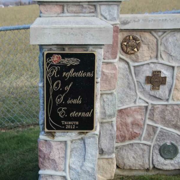 VILLAGE OF MARQUETTE VETERANS MEMORIAL PLAQUE