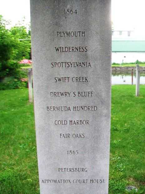 AMERICAN CIVIL WAR MEMORIAL REGIMENTS SERVICE COLUMN D