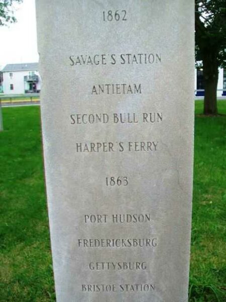 AMERICAN CIVIL WAR MEMORIAL REGIMENTS SERVICE COLUMN C