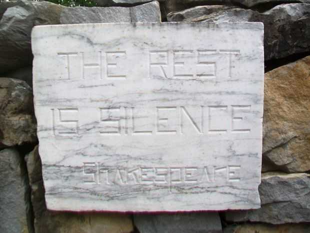 AMERICAN CIVIL WAR MEMORIAL STAR STONE QUOTE B