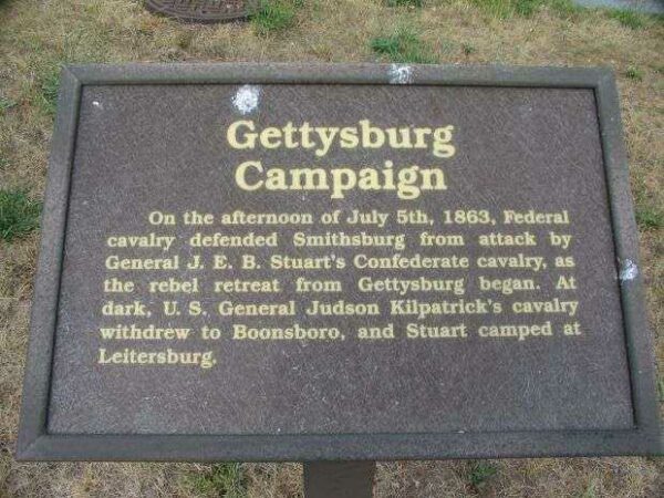 GETTYSBURG CAMPAIGN WAR MEMORIAL PLAQUE