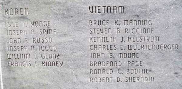 GENEVA WORLD WAR I MEMORIAL HONOR ROLL STONE B