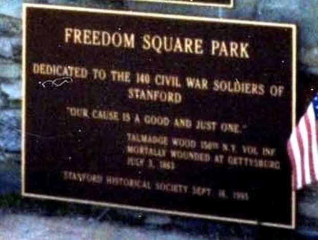FREEDOM SQUARE PARK MEMORIAL PLAQUE