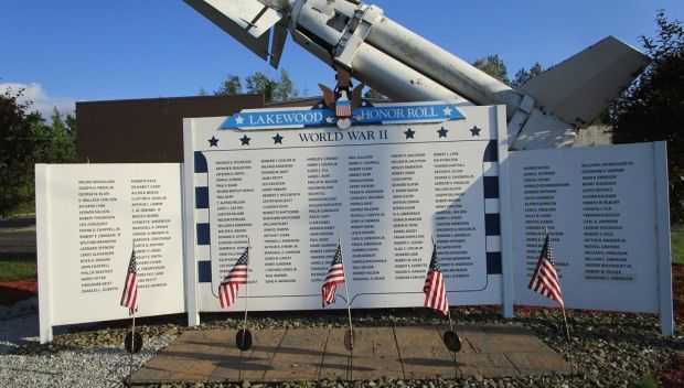 LAKEWOOD HONOR ROLL WAR MEMORIAL