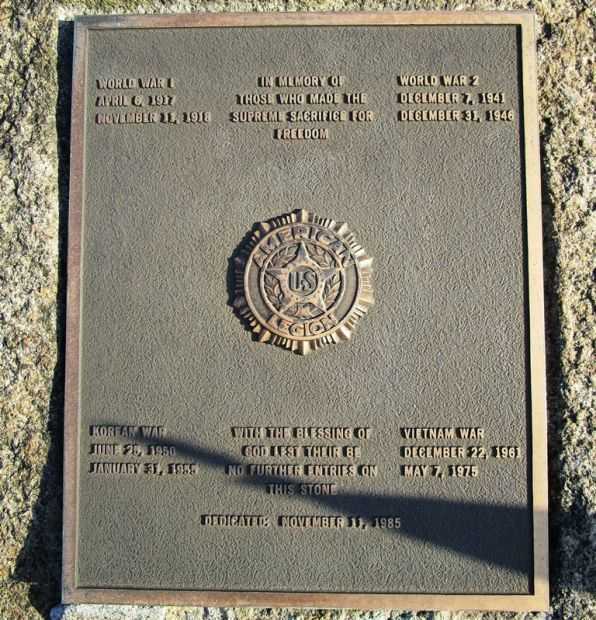 LAKEWOOD SUPREME SACRIFICE WAR MEMORIAL PLAQUE