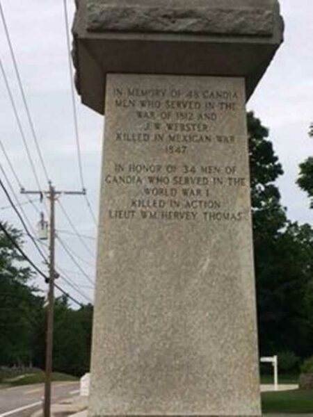 CANDIA SOLDIER’S MEMORIAL SIDE C
