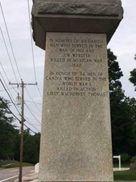 CANDIA SOLDIER’S MEMORIAL SIDE C
