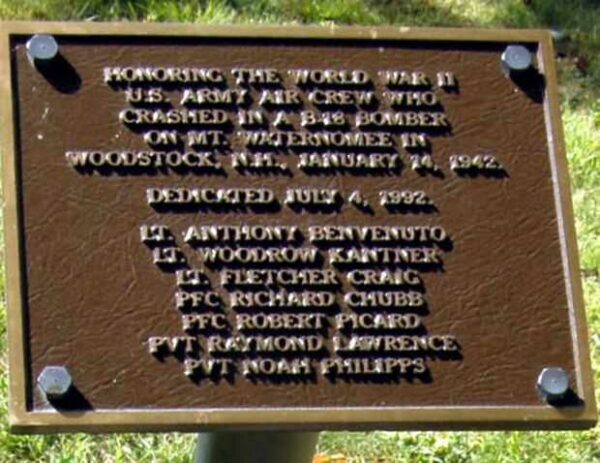 U.S. ARMY AIR CREW B-18 BOMBER MEMORIAL PLAQUE