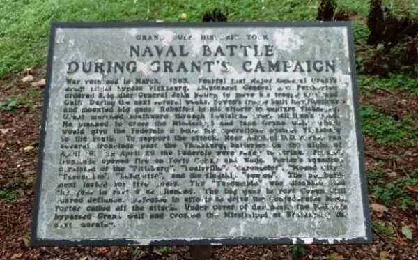 NAVAL BATTLE DURING GRANT’S CAMPAIGN MEMORIAL PLAQUE