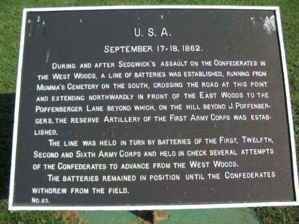 SEPTEMBER 17-18 1862 WAR MEMORIAL PLAQUE