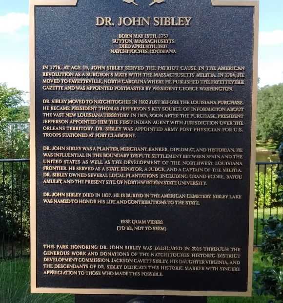 DR. JOHN SIBLEY REVOLUTIONARY WAR MEMORIAL MARKER