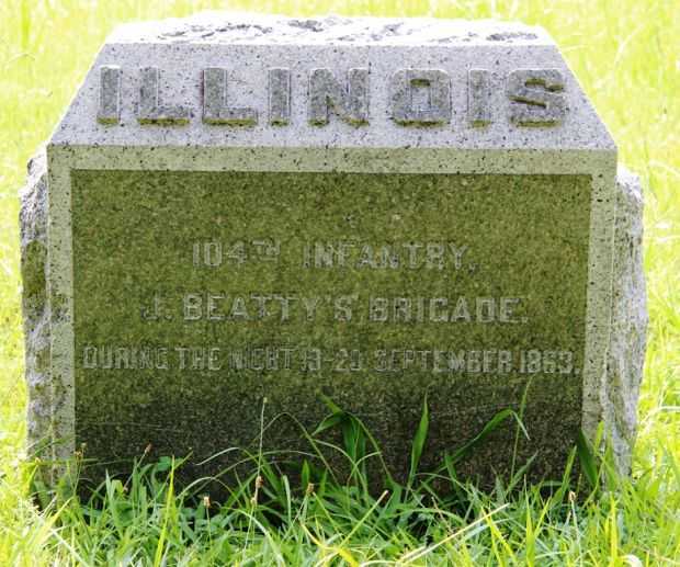 104TH ILLINOIS INFANTRY J. BEATTY BRIGADE WAR MEMORIAL