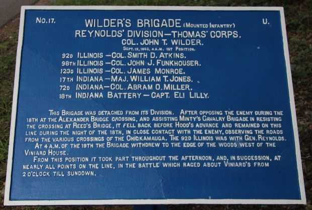 WILDER’S BRIGADE (MOUNTED INFANTRY) WAR MEMORIAL PLAQUE