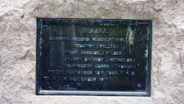 INDIANA SEVENTY-SECOND REGIMENT (MOUNTED) INFANTRY WAR MEMORIAL PLAQUE IV
