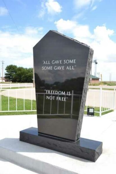 KIOWA COUNTY VETERANS MEMORIAL BACK