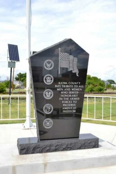 KIOWA COUNTY VETERANS MEMORIAL FRONT
