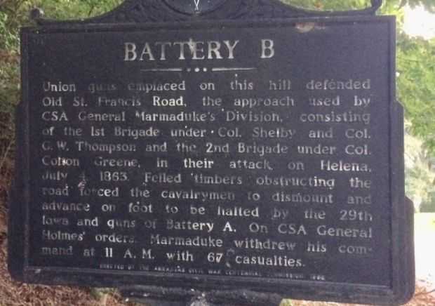 BATTERY B WAR MEMORIAL MARKER
