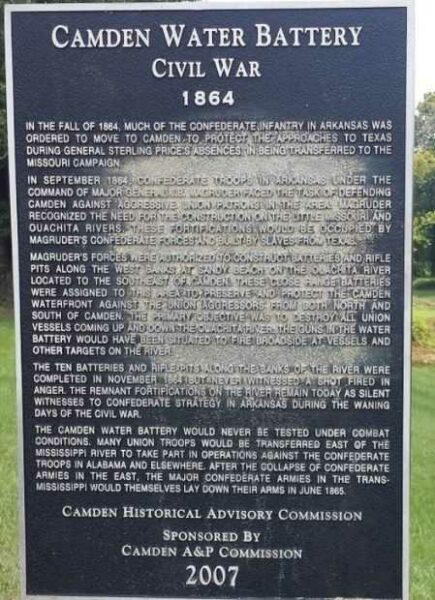 CAMDEN WATER BATTLE MEMORIAL MARKER