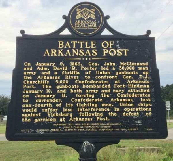 BATTLE OF ARKANSAS POST MEMORIAL MARKER