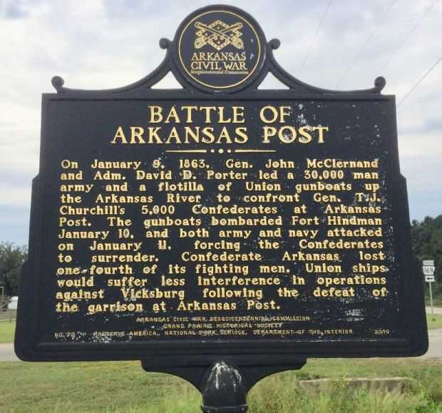 BATTLE OF ARKANSAS POST MEMORIAL MARKER