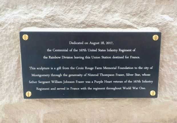 RAINBOW SOLDIER MEMORIAL PLAQUE B