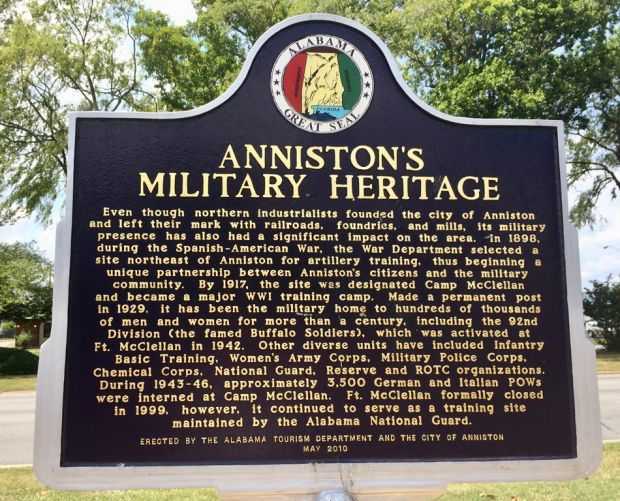 ANNISTON’S MILITARY HERITAGE MEMORIAL MARKER