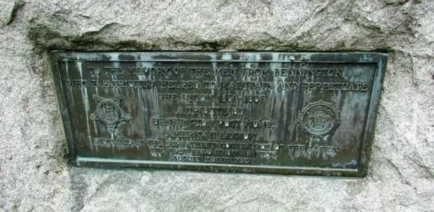 BENNINGTON CIVIL WAR MEMORIAL PLAQUE