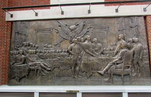 DECLARATION OF INDEPENDENCE MEMORIAL BAS-RELIEF