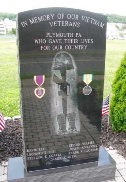 PLYMOUTH VIETNAM VETERANS MEMORIAL FRONT