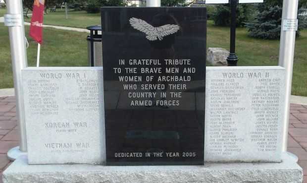 ARCHBALD WAR VETERANS MEMORIAL