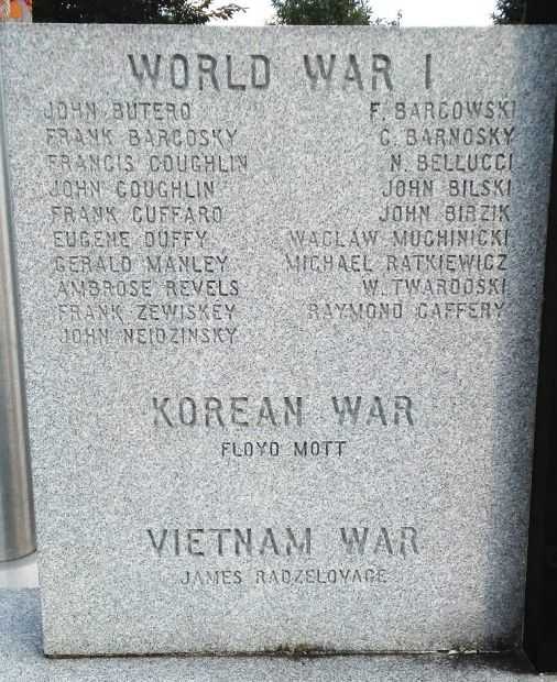 ARCHBALD WAR VETERANS MEMORIAL HONOR ROLL STONE A